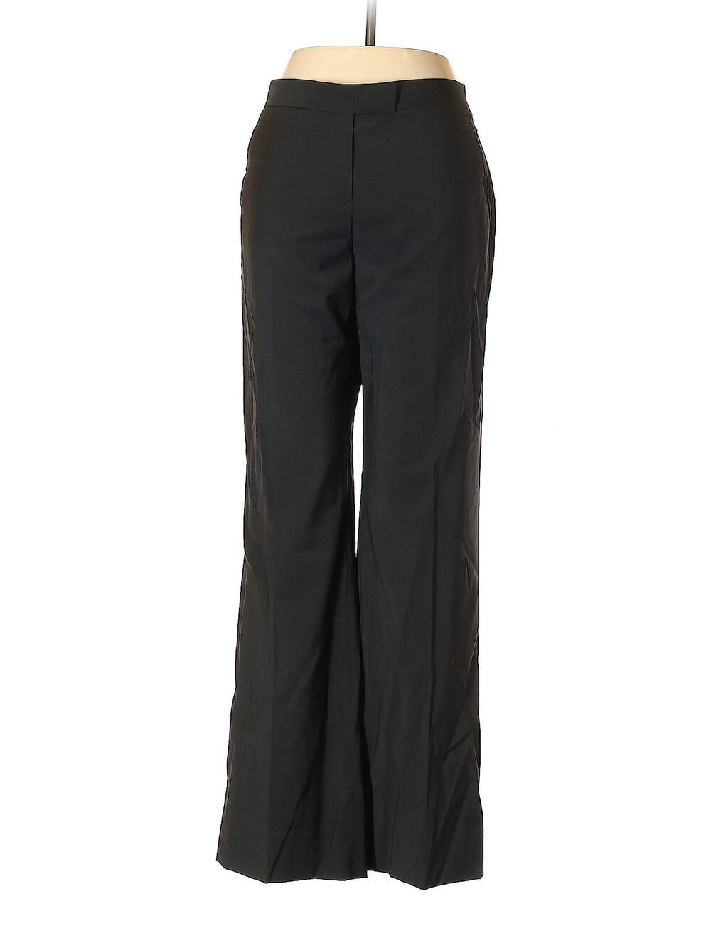 Vintage Theory Black Wool Trousers Size 6 Made USA Late 90s Y2K Archival